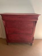 Rode Commode met 4 Lades, Ophalen