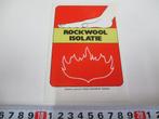 sticker rockwool isolatie - rockwool lapinus rotterdam, Ophalen, Zo goed als nieuw