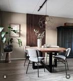 Mooie ronde eettafel van mangohout, Huis en Inrichting, Tafels | Eettafels, Ophalen, 100 tot 150 cm, Rond, Zo goed als nieuw