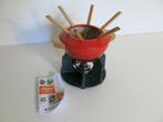 Le creuset fondue set, Huis en Inrichting, Keuken | Potten en Pannen, Ophalen of Verzenden, Zo goed als nieuw, Gietijzer, Koekenpan of Braadpan