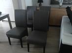 Eetkamerstoelen 4 stuks, Huis en Inrichting, Stoelen, Ophalen, Gebruikt, Grijs, Vier