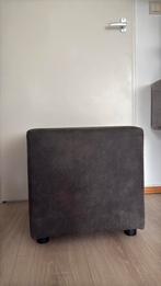 2x Antraciet poef, Huis en Inrichting, Ophalen, Minder dan 50 cm, Vierkant, Minder dan 50 cm