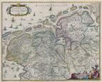 Grote landkaart van Groningen door Visscher, Ophalen of Verzenden, 1800 tot 2000, Wereld, Landkaart