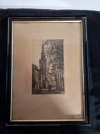 Ets Harlingen,gesigneerd., Antiek en Kunst, Kunst | Etsen en Gravures, Ophalen of Verzenden