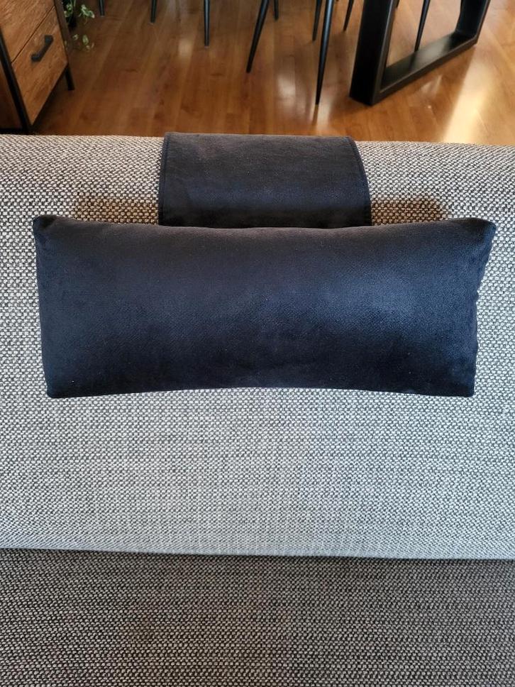 Nekkussen ergonomisch met contragewicht, Huis en Inrichting, Woonaccessoires | Kussens, Nieuw, Zwart, Cilindervormig, Ophalen of Verzenden