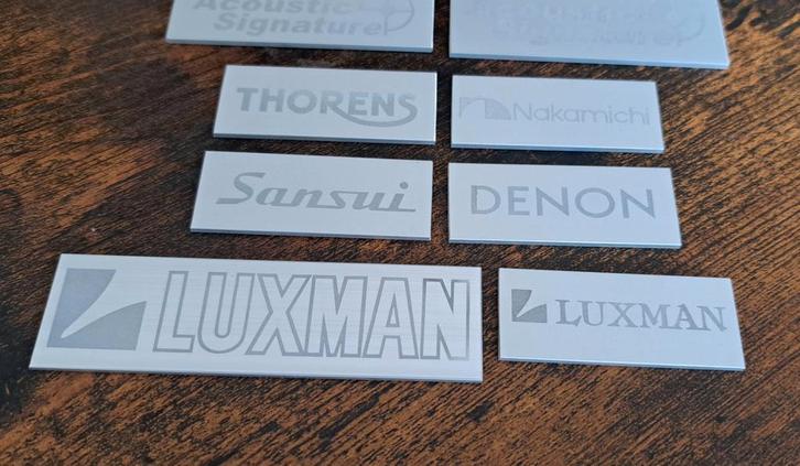 High End Audio merken logoplaatjes, Audio, Tv en Foto, Overige Audio, Tv en Foto, Nieuw, Ophalen of Verzenden