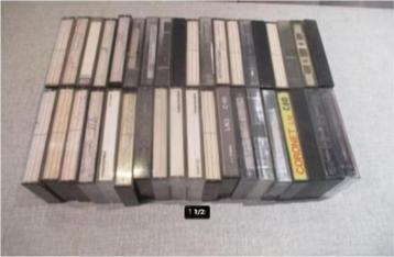 29 Voorbespeelde Cassettebandjes van allerlei merken beschikbaar voor biedingen