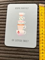 1011. Kaart illustr Thee koffie kopjes, Ophalen of Verzenden, Ongelopen