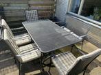 Mooi tuinset van zwaar gietijzer, Tuin en Terras, Ophalen of Verzenden, Zo goed als nieuw, Overige materialen, Bank