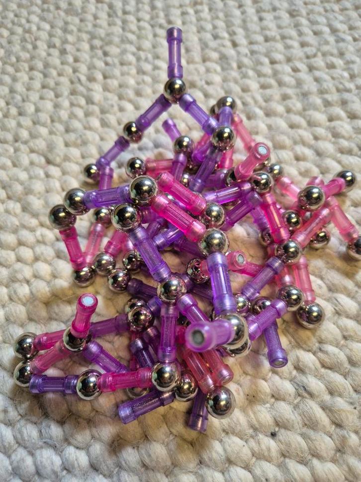 Magnetix Glitter Constructie Speelgoed, Kinderen en Baby's, Speelgoed | Overig, Gebruikt, Jongen of Meisje, Ophalen of Verzenden