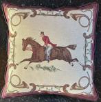 Geborduurd kussen, Antiek en Kunst, Ophalen of Verzenden, Rechthoekig, Minder dan 50 cm