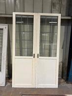 Nette en hoge set ensuite / schuifdeuren met glas in lood, Ophalen, Binnendeur, Zo goed als nieuw, Schuifdeur