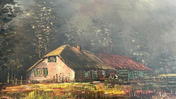 Cees Verbeek Schilderij - Landschap, Antiek en Kunst, Kunst | Schilderijen | Klassiek, Ophalen