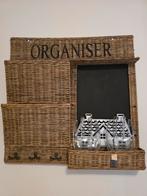 Riviera Maison Rattan Organizer, Huis en Inrichting, Woonaccessoires | Krantenbakken en Lectuurbakken, Ophalen, Zo goed als nieuw