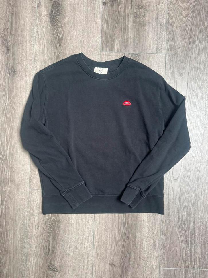 Zwarte Trui Met A-dam | Maat M, Kleding | Dames, Truien en Vesten, Gedragen, Maat 38/40 (M), Zwart, Ophalen of Verzenden