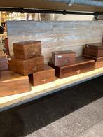 Palissander houten theedozen, Ophalen of Verzenden, Opbergdoos