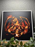 Charizard Schilderij 20x20cm - Pokémon Kunst, Ophalen of Verzenden