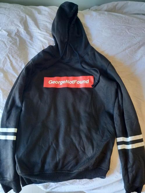 GeorgeNotFound merchandise trui, Kleding | Heren, Truien en Vesten, Zo goed als nieuw, Maat 46 (S) of kleiner, Zwart, Ophalen of Verzenden