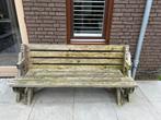 Houten picknick bank/tafel, Tuin en Terras, Tuinsets en Loungesets, Tuinset, 6 zitplaatsen, Bank, Zo goed als nieuw