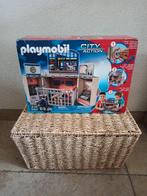 Playmobil 5421 en 5648 City Action Gevangenis en motoragent, Ophalen of Verzenden, Zo goed als nieuw, Complete set