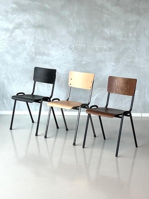 Retro eettafelstoelen nieuw houten schoolstoelen prijs p/st, Huis en Inrichting, Stoelen, Nieuw, Vijf, Zes of meer stoelen, Hout