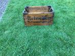 Houten krat Heineken het meest getapt, Verzamelen, Biermerken, Ophalen of Verzenden, Gebruikt, Overige typen, Heineken