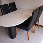 Eethoek wit/zwart 160/210 x 90, Ophalen, Gebruikt, 50 tot 75 cm, 50 tot 100 cm