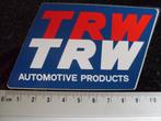 sticker TRW automotive products logo, Verzenden, Zo goed als nieuw, Merk