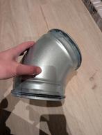 Spirobuis hulpstukken - Bochten, verbinders, Doe-het-zelf en Verbouw, Buizen en Afvoer, Bochten, Gebruikt, Aluminium, Ophalen of Verzenden