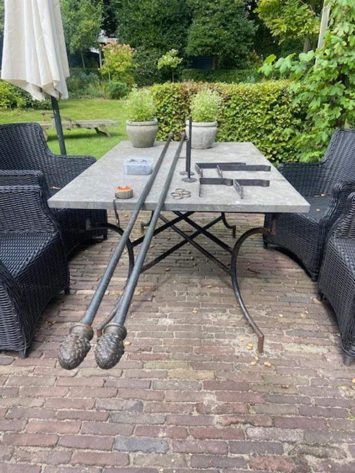 Massief ijzeren gordijnroedes 2.70cm, Huis en Inrichting, Overige Huis en Inrichting, Gebruikt, Ophalen