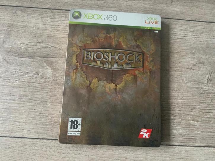 BioShock + Steelbook XBOX 360 Bio Shock - xbox360 - COMPLEET, Spelcomputers en Games, Games | Xbox 360, Zo goed als nieuw, Avontuur en Actie