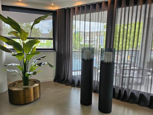 windlicht zuilen 2stuk compleet groot nieuw antraciet grijs, Huis en Inrichting, Woonaccessoires | Zuilen en Pilaren, Nieuw, Ophalen of Verzenden