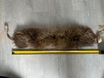 Bruine bontkraag – warm, natuurlijk & vol (60 cm), Verzenden, Zo goed als nieuw, Sjaal