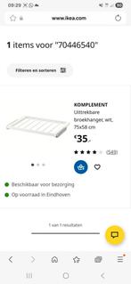 Komplement broekhanger en uitschuifbare lade 75x58, Ophalen, Nieuw