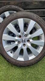 Originele Honda Civic 17 inch velgen/Continental zomerbanden, Auto-onderdelen, Banden en Velgen, Ophalen, Gebruikt, Banden en Velgen