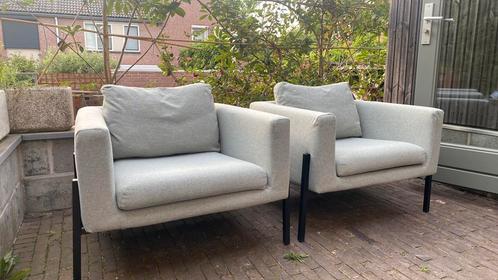 Fauteuil KOARP Ikea armchair, groen/grijs, Huis en Inrichting, Fauteuils, Gebruikt, Metaal, Stof, 75 tot 100 cm, Minder dan 75 cm