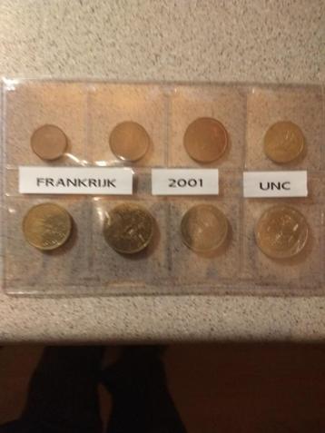 Frankrijk 2001 UNC set beschikbaar voor biedingen