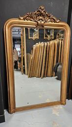 Oude antieke kuifspiegel..€895,=, Ophalen of Verzenden, Rechthoekig, 50 tot 100 cm, Minder dan 100 cm