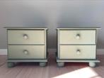 Twee brocante nachtkastjes, Ophalen, Gebruikt, Minder dan 45 cm, Minder dan 55 cm