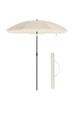 (NIEUW) Beige parasol van 200 Ø, Ophalen, Nieuw, Strandparasol