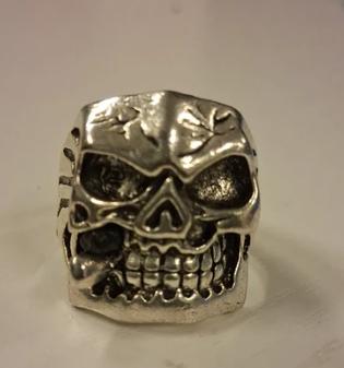 stoere punk gothic  Ringen in maat 19 t/m 21, Sieraden, Tassen en Uiterlijk, Ringen, 20 of groter, IJzer of Staal, Nieuw, Ophalen of Verzenden