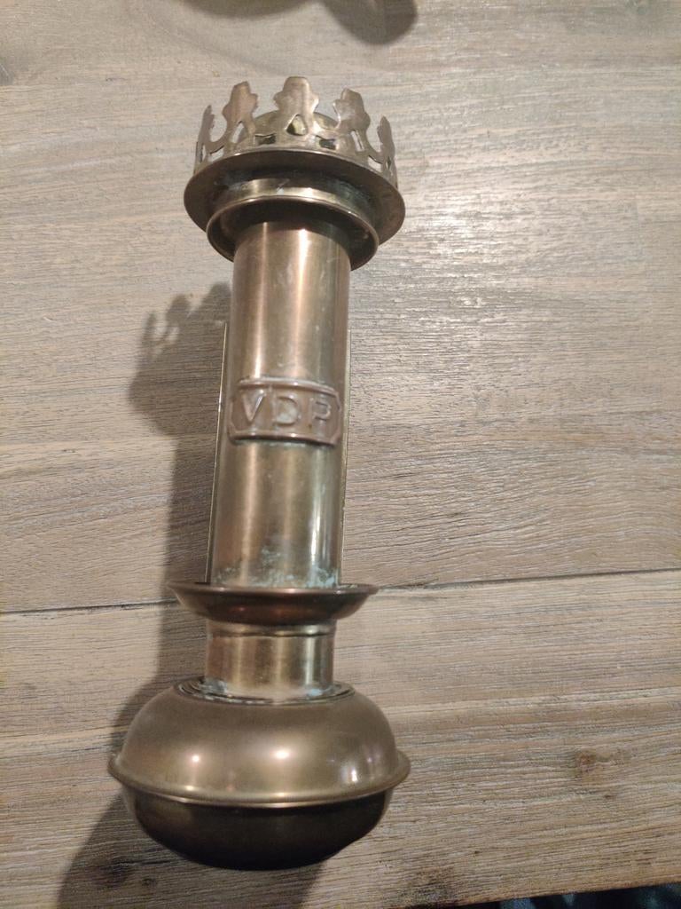 Trein Wagon lamp, Antiek en Kunst, Ophalen of Verzenden, Koper of Brons