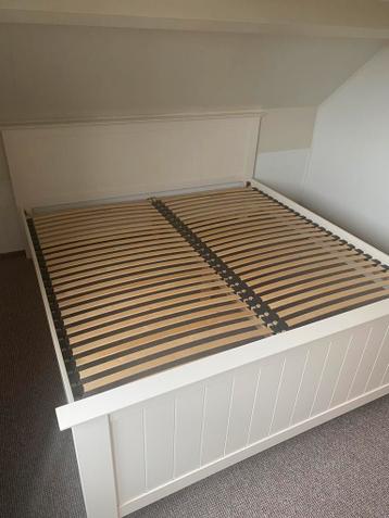 Tweepersoons bedframe creme - Ikea - afbeelding 1