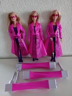 3 BARBIEPOPPEN van de film BARBIE en het GEHEIME TEAM, Ophalen of Verzenden, Gebruikt, Pop