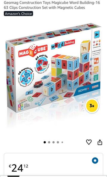 Educatieve magnetische letterblokken – Geomag Magicube beschikbaar voor biedingen