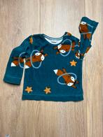 Donkerblauwe fleece trui met vossen, maat 98 van Hema, Ophalen of Verzenden, Zo goed als nieuw, Jongen, Trui of Vest