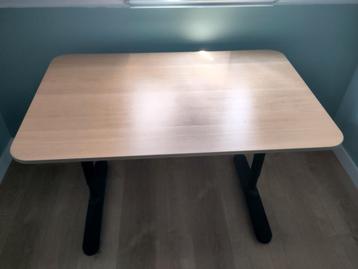 Bekant bureau Ikea 120x80 zwart - afbeelding 2