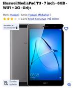 Huawei mediapad T3 7 inch, Computers en Software, Android Tablets, Ophalen, Zo goed als nieuw, 10 inch, 16 GB