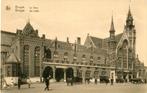 38U België Brugge Station Paard & Wagen, oude auto, Verzenden
