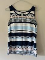 Gestreepte top zonder mouwen met streepjes print maat XS, H&M, Zo goed als nieuw, Zonder mouw, Maat 34 (XS) of kleiner